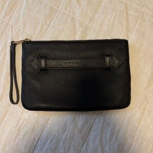 Amy Kestenberg Black Leather Wristlet